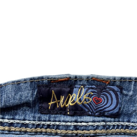 Angels Junior Size 7 Jeans Stretch Flap Pockets Straight Fit Nice! - Picture 4 of 5